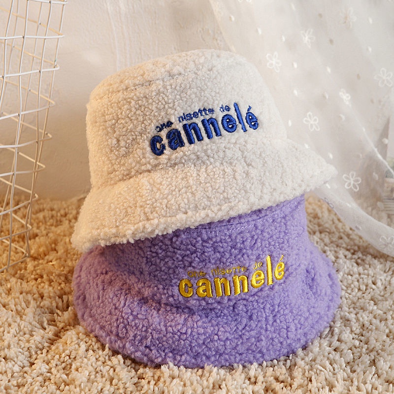 Mũ tròn vành vải nhung thời trang thu đông 2021 mới cho bé