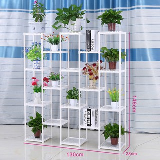 ◆Kệ hoa nhiều tầng cao kịch trần giá đặc biệt phòng khách ban công chậu treo giỏ thì là xanh để cây trắng <
