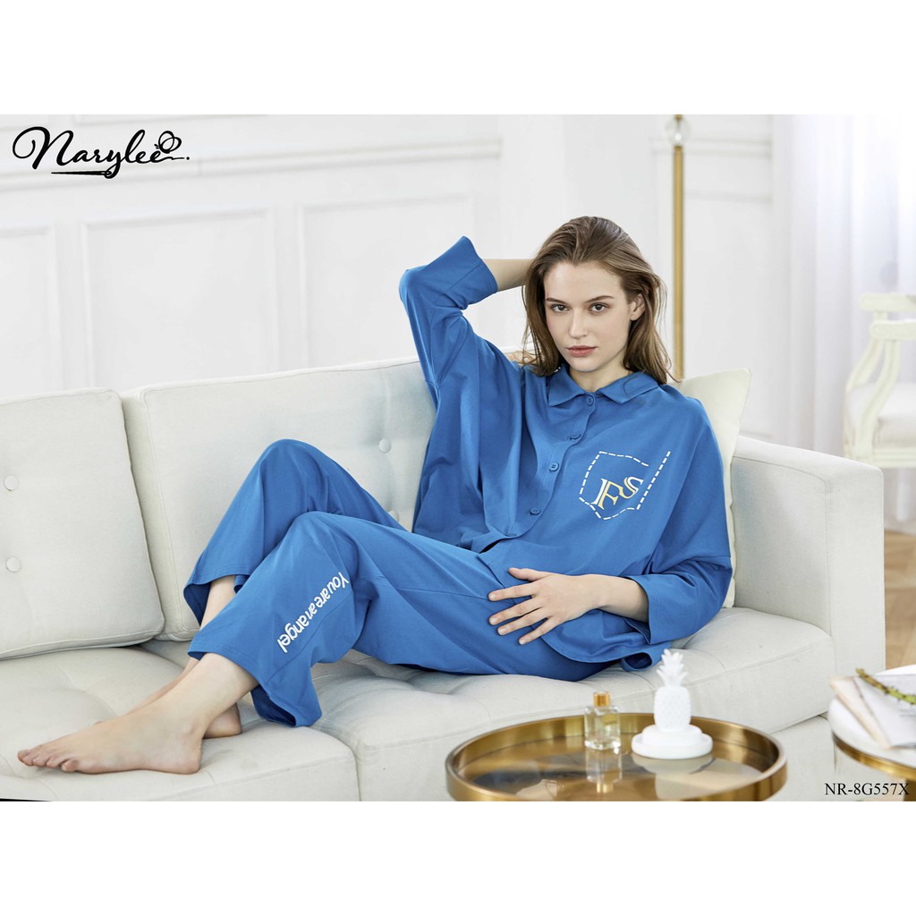 [Mã FASHIONMALLT4 giảm 15% đơn 150k] Bộ đồ mặc nhà pyjama 100% cao cấp Narylee NR-8G557