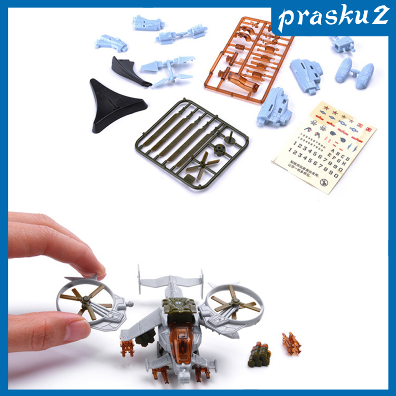 Set 8 Mô Hình Máy Bay Chiến Đấu Bằng Nhựa Diy (Prasku2) 8