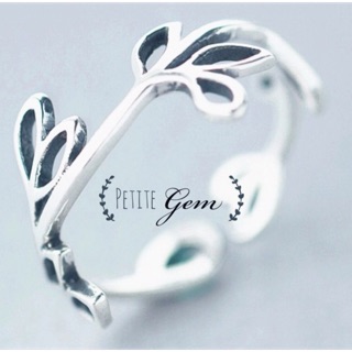 Nhẫn bạc thái hình lá 925