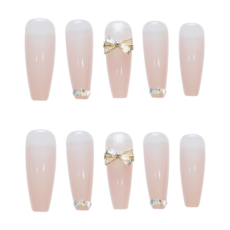 Set 24 móng giả D303 đính đá cao cấp