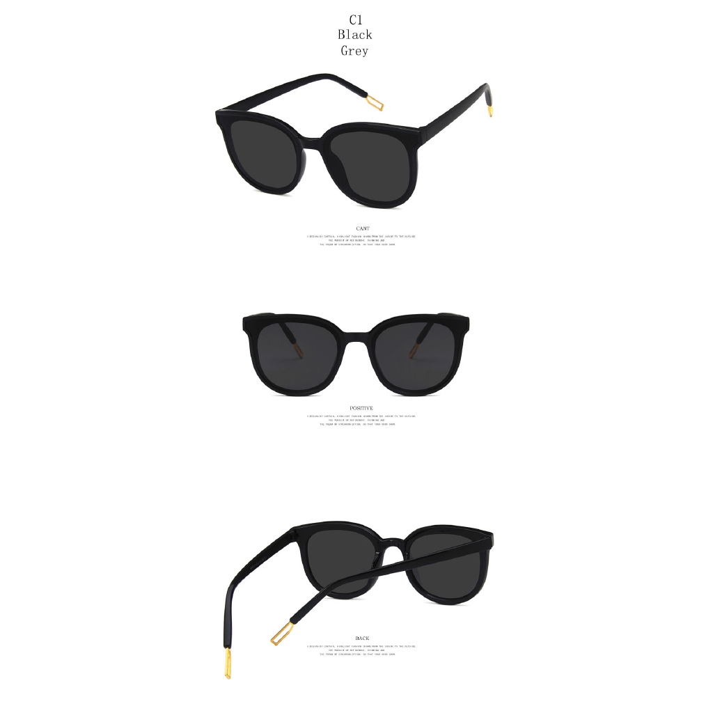 Kính mát mắt mèo cỡ lớn chống tia UV400 thời trang cho nữ Samjune