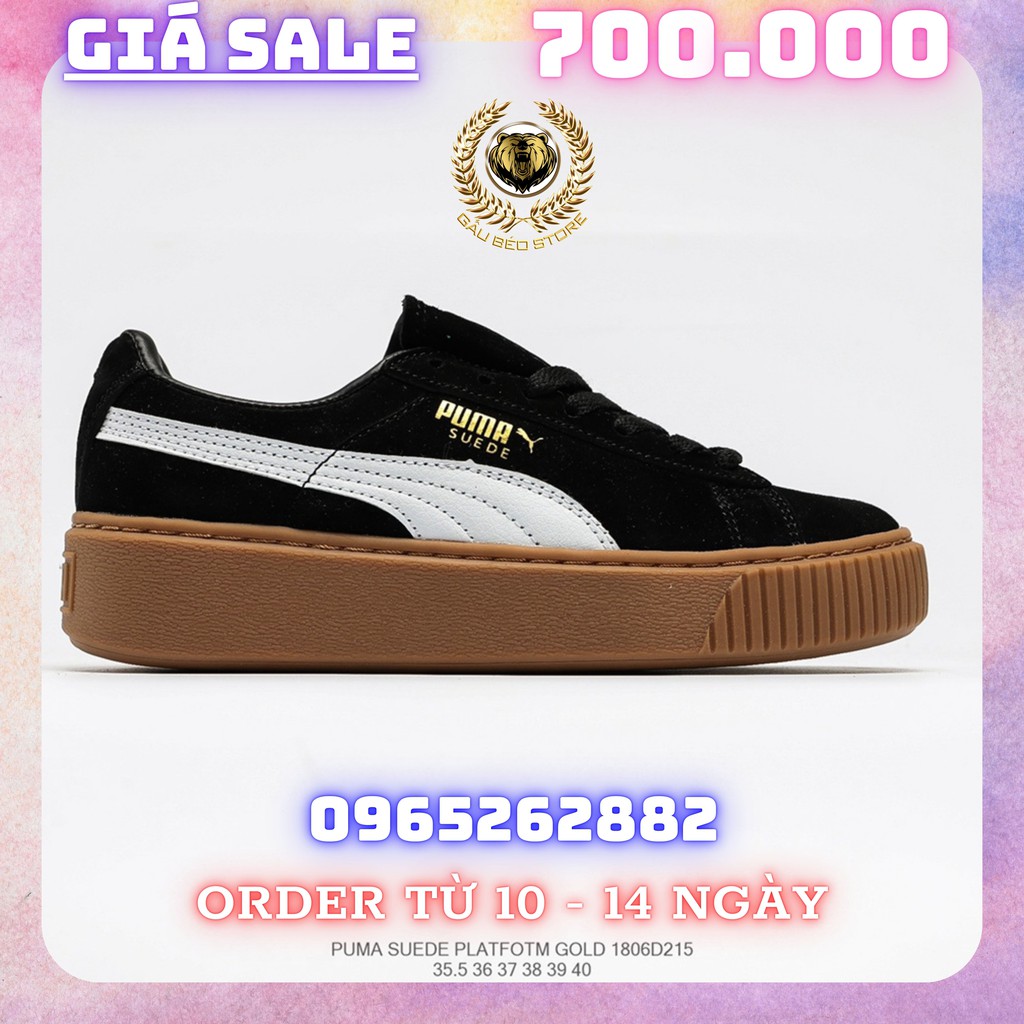 Order 1-3 Tuần + Freeship Giày Outlet Store Sneaker _Puma Suede Platfotm Gold MSP: 1806D215 gaubeostore.shop