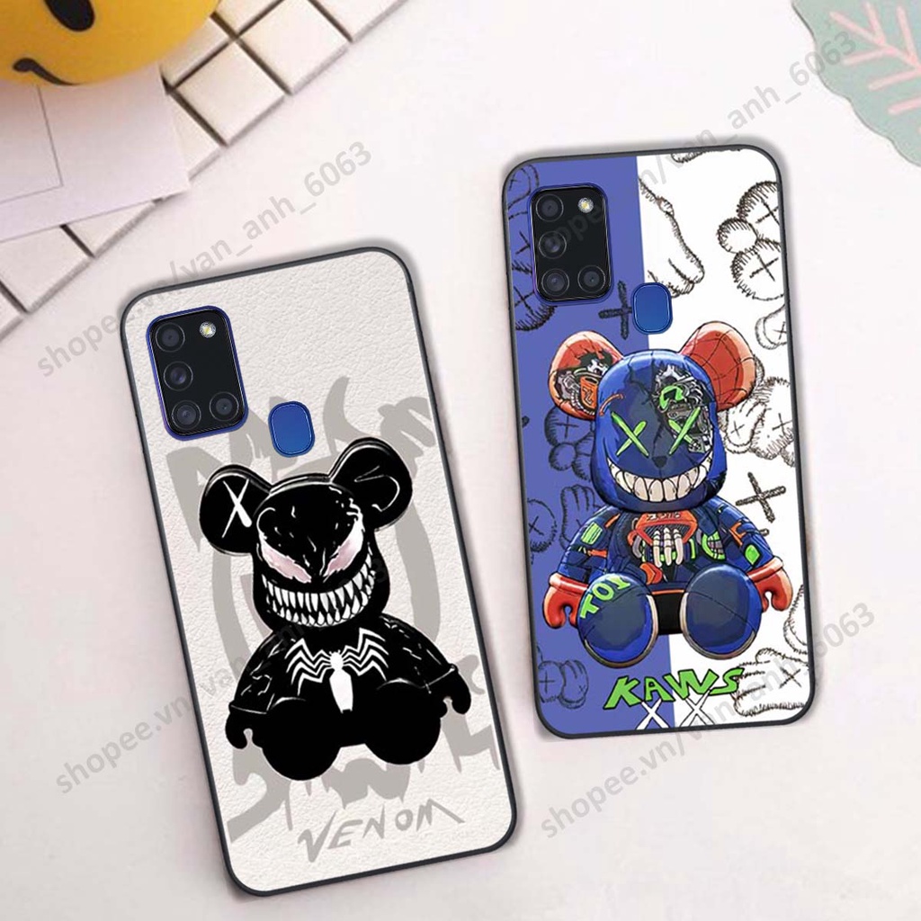 Ốp lưng Samsung A21s hình kaws, bear brick, venom thời trang siêu ngầu