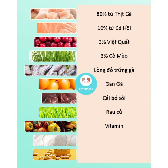 BÁNH THỊT XAY SẤY KHÔ CHÂN MÈO DINH DƯỠNG CHO CHÓ MÈO HAMSTER 10gr