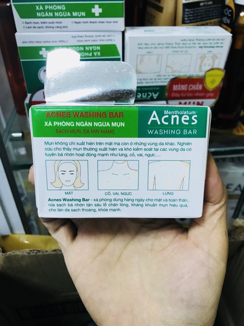Xà phòng kháng khuẩn và ngăn ngừa mụn Acnes Washing Bar