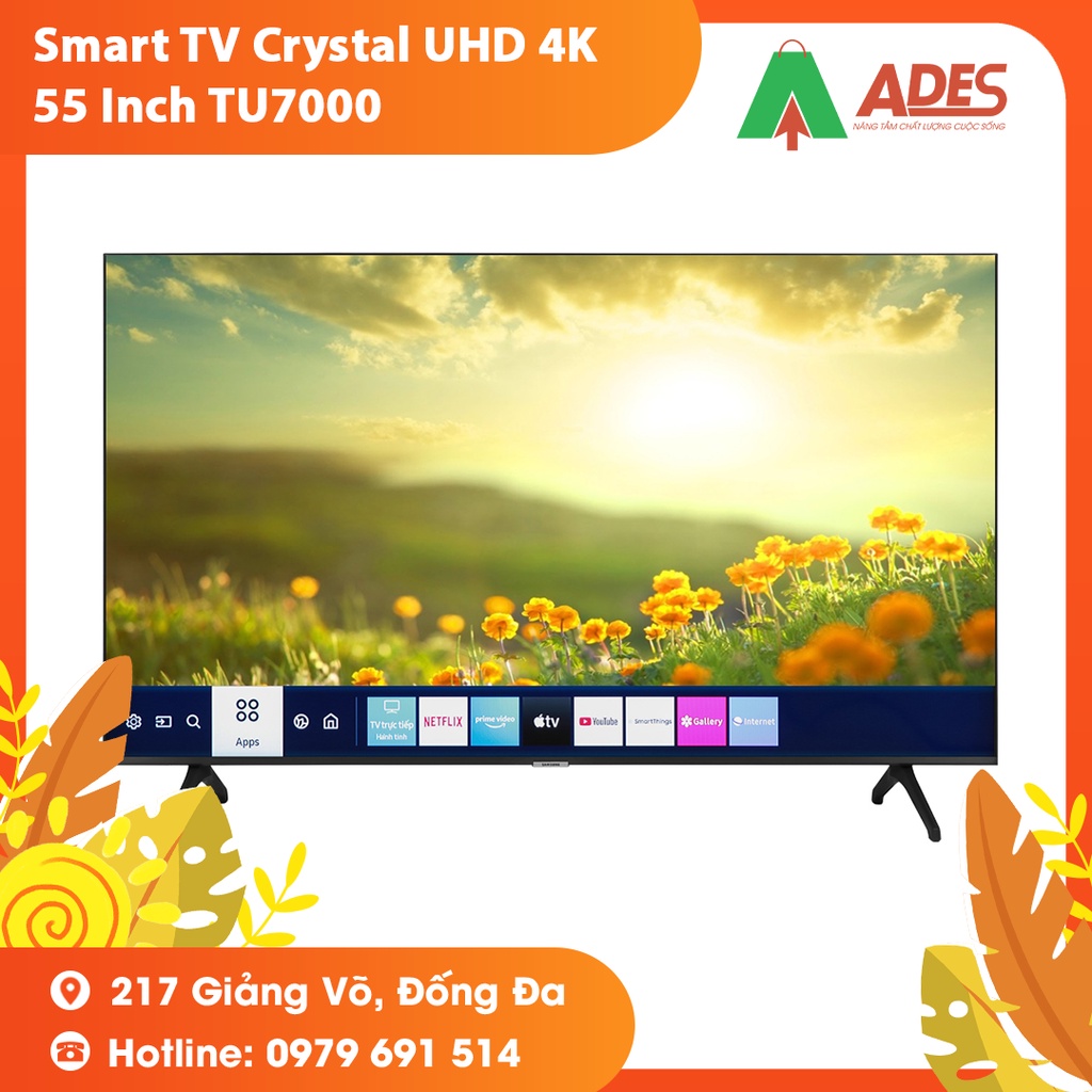 [Mã 154ELSALE2 giảm 7% đơn 300K] Smart TV Crystal UHD 4K 55 inch 55TU7000 - Bảo Hành Chính Hãng