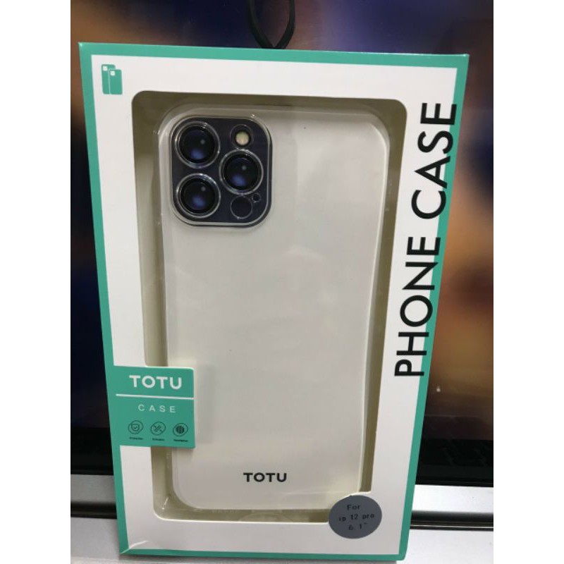 (iphone 12) Ốp lưng TOTU trong suốt bảo vệ camera cho iPhone 11, 11 Pro, 11 Pro Max 12 Mini 12 Pro 12 Pro Max viền vuông