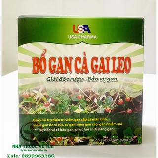 Viên uống  BỔ GAN CÀ GAI LEO giúp bảo vệ tế bào gan và chức năng gan
