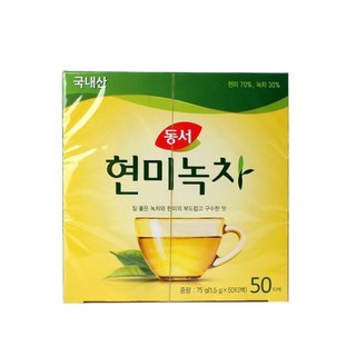 Dongsuh Trà Xanh Gạo Lức Hộp 75 Gram Túi Lọc - Nhập Khẩu Hàn Quốc