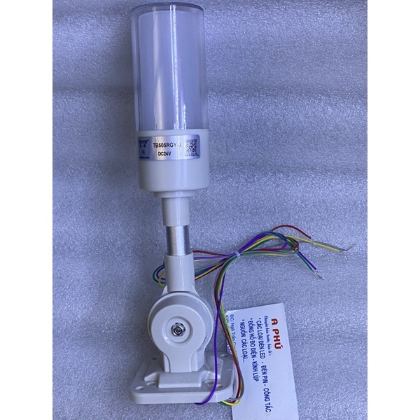 Đèn cảnh báo 3 màu có còi PT-505 RGY 24v
