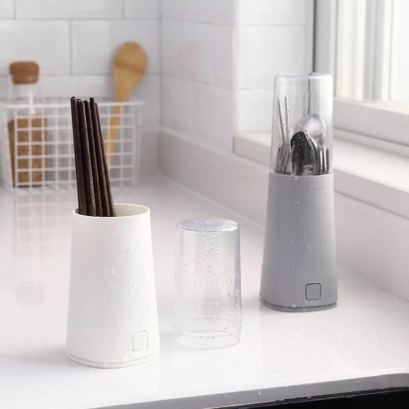 Hộp Đựng Đũa Có Nắp Đậy Chống Bụi Phong Cách Nhật Bản