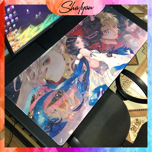 Miếng Lót Chuột Cỡ Lớn 90x40, Bàn Di Chuột Cỡ Lớn, Mouse Pad, Pad Chuột Cỡ Lớn: Anime Onmyoji, Cổ Phong Trung Quốc