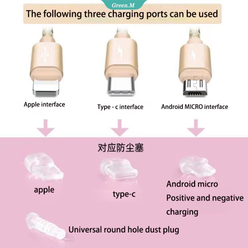 Sanrio Nút Cắm Chống Bụi Phích Cắm Sạc USB Type C Hình Kuromi Dễ Thương Cho IPhone