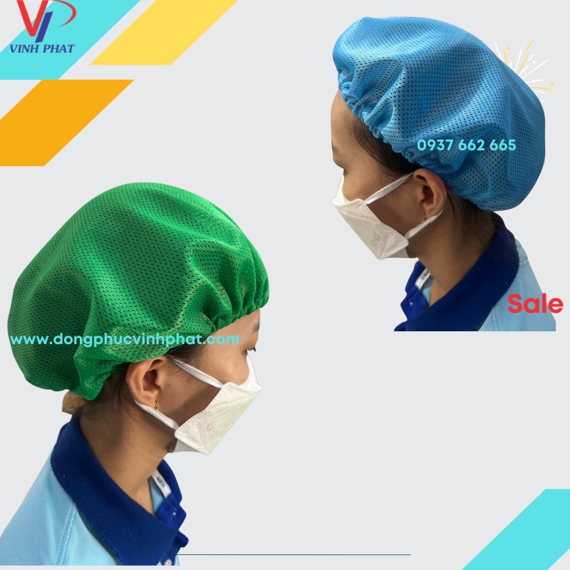 Lưới Trùm Tóc Dành Cho Công Nhân Thuỷ Sản, Chế Biến Nhiều Màu Sắc Giá Rẻ- VĨNH PHÁT