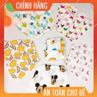 Quần đùi chục cotton giấy cho bé gái/trai hè 2020