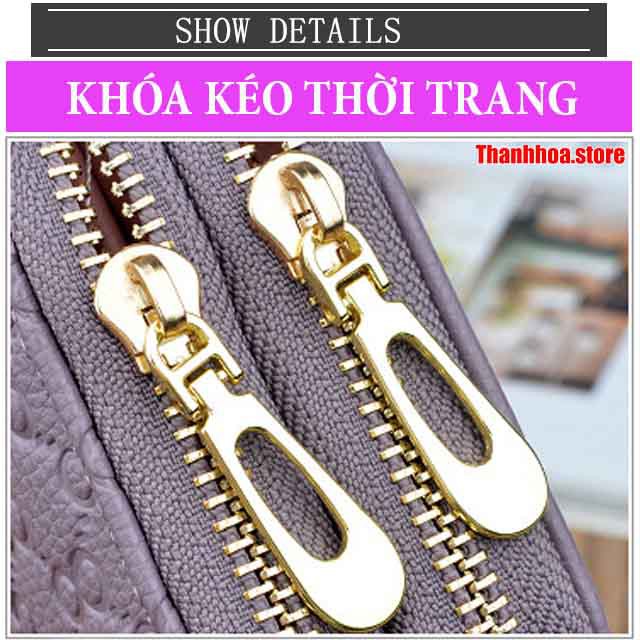 Ví cầm tay nữ đẹp nhiều ngăn đựng điện thoại tiền thẻ da chống ẩm dáng dài giá rẻ S149