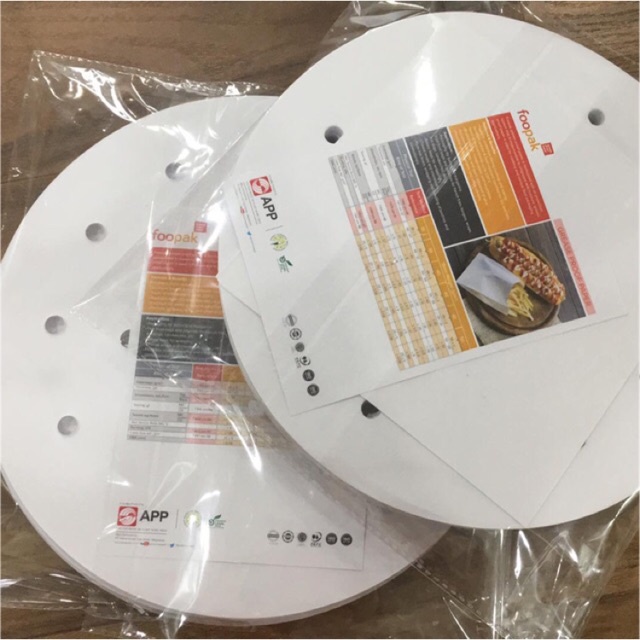 Set 100 tờ giấy nến Tròn 21.5cm