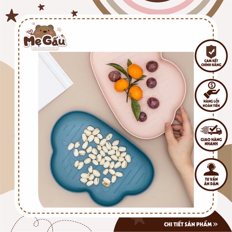Khay Ăn Dặm Hình Đám Mây Siêu Yêu Cho Bé