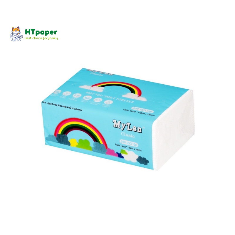 [HỎA TỐC] COMBO 10 Gói Giấy Rút Cầu Vòng MyLan 3 Lớp dai mịn tiết kiệm