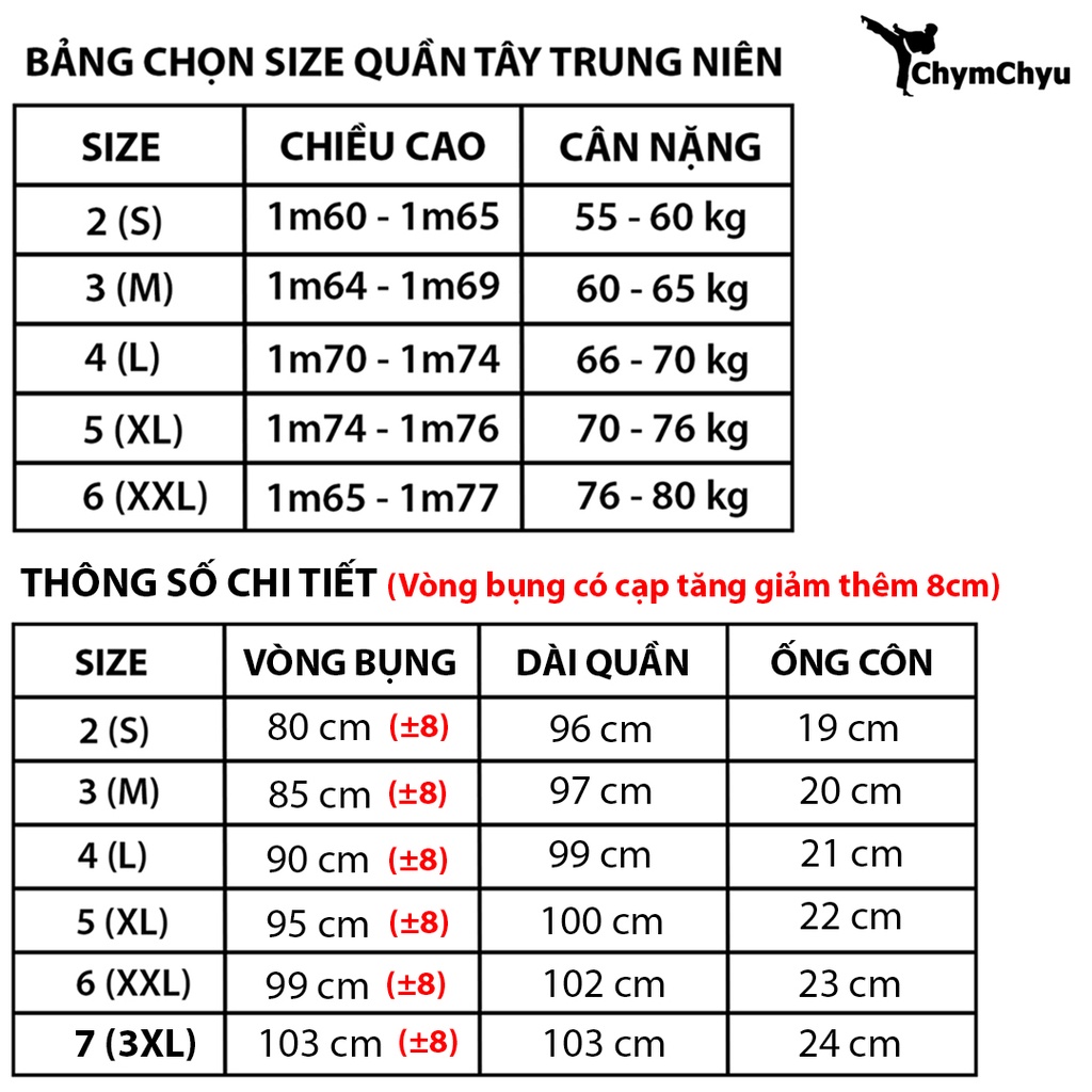 Quần Tây Nam Trung Niên Dáng Suông ChymChyu Cao Cấp Cho Người Trung Tuổi Màu Bạc