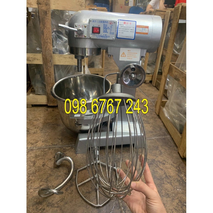 Máy trộn bột BL15L ba càng đánh, máy trộn nhân làm bánh trung thu