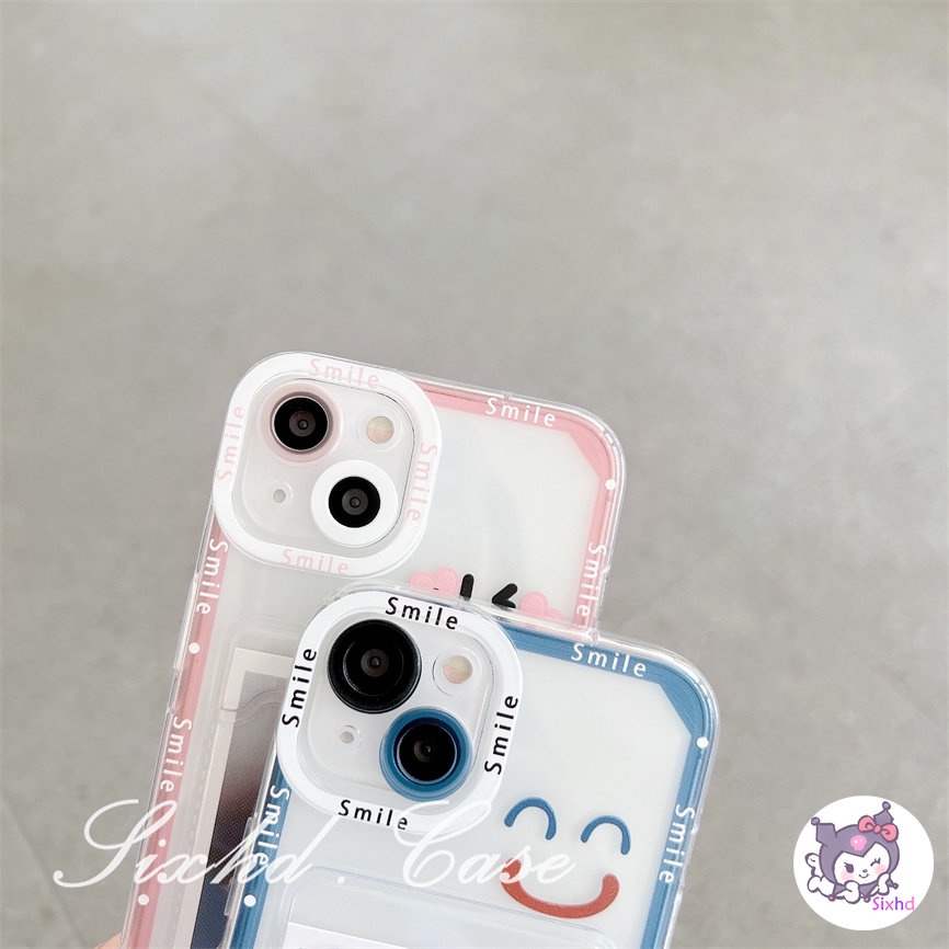 Ốp Lưng OPPO A17 A57 A77s A55 A16 A15 A15s A5s A3s A76 A95 A96 A74 A54 A55 A53 A33 A32 A9 A7 A5 A95 A92 A77 A52 A12 A17K Reno 8T 8Z 7Z 6Z 5Z F11 F9 sixhd Ốp Điện Thoại Mềm Chống Sốc Có Ngăn Đựng Thẻ In Hình Mặt Cười Cho