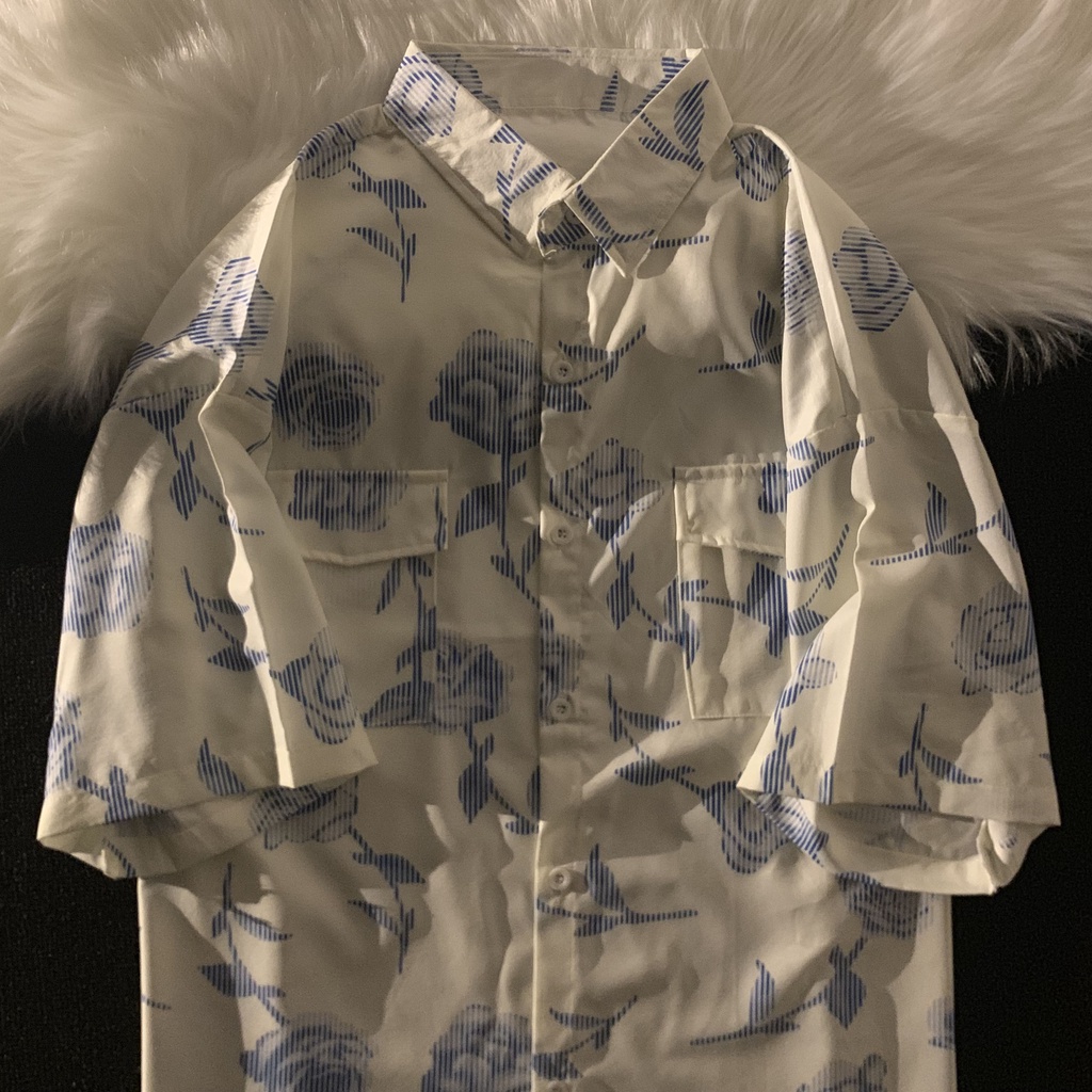 NRVP Áo sơ mi tay ngắn dáng rộng phong cách Hàn Quốc 2021 thời trang mùa hè mới dành cho nữ