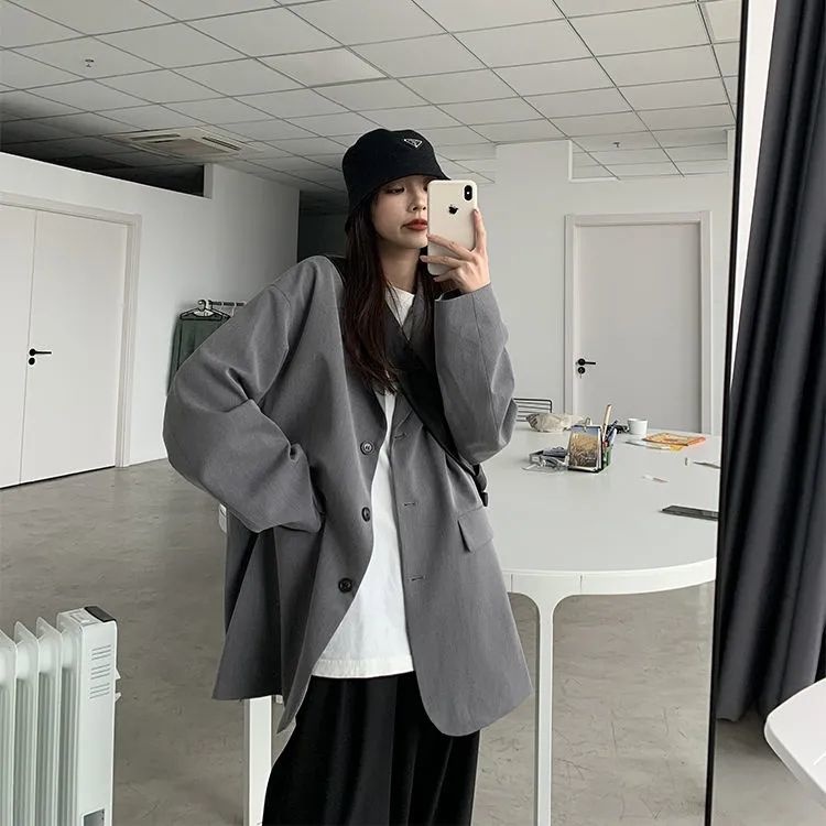 Phụ Nữ Mùa Thu Mới Khí Chất Phù Hợp Với Áo Khoác Phong Cách Hàn Quốc Thời Trang Mỏng Áo Khoác