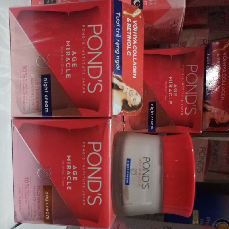 Pond's Kem Chống Lão Hóa Ban Đêm Age Miracle 50g