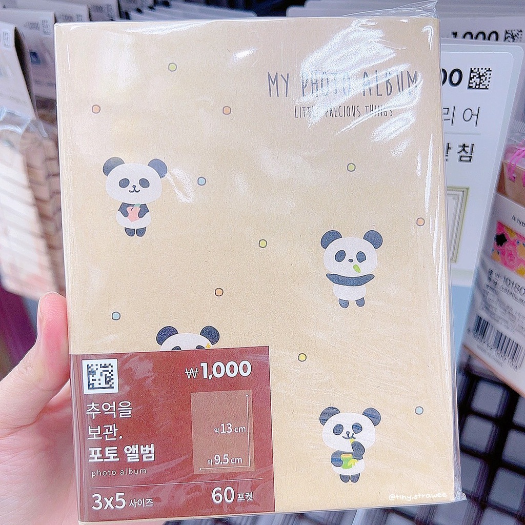 Sổ lưu trữ stickers/ album ảnh Daiso Hàn