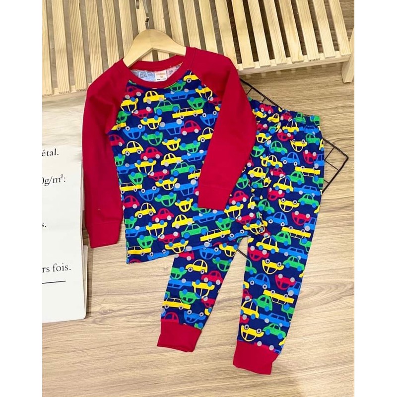 Bộ dài tay size đại thun borip cho bé trai từ 22 đến 40kg - Bộ dài bé trai