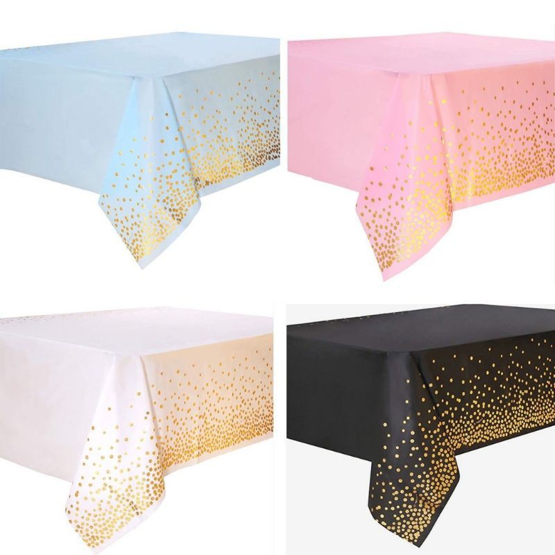 Khăn Trải Bàn Sử Dụng Một Lần Họa Tiết Chấm Bi 137*274 cm