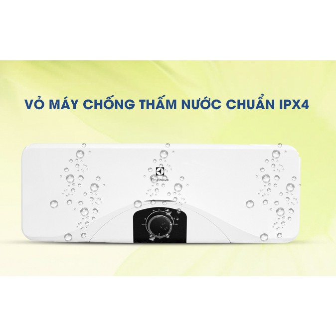 Máy nước nóng gián tiếp Electrolux EWS202DX-DWM 20 lít 2500W - Tùy chỉnh nhiệt độ - Made in Vietnam (Màu trắng)