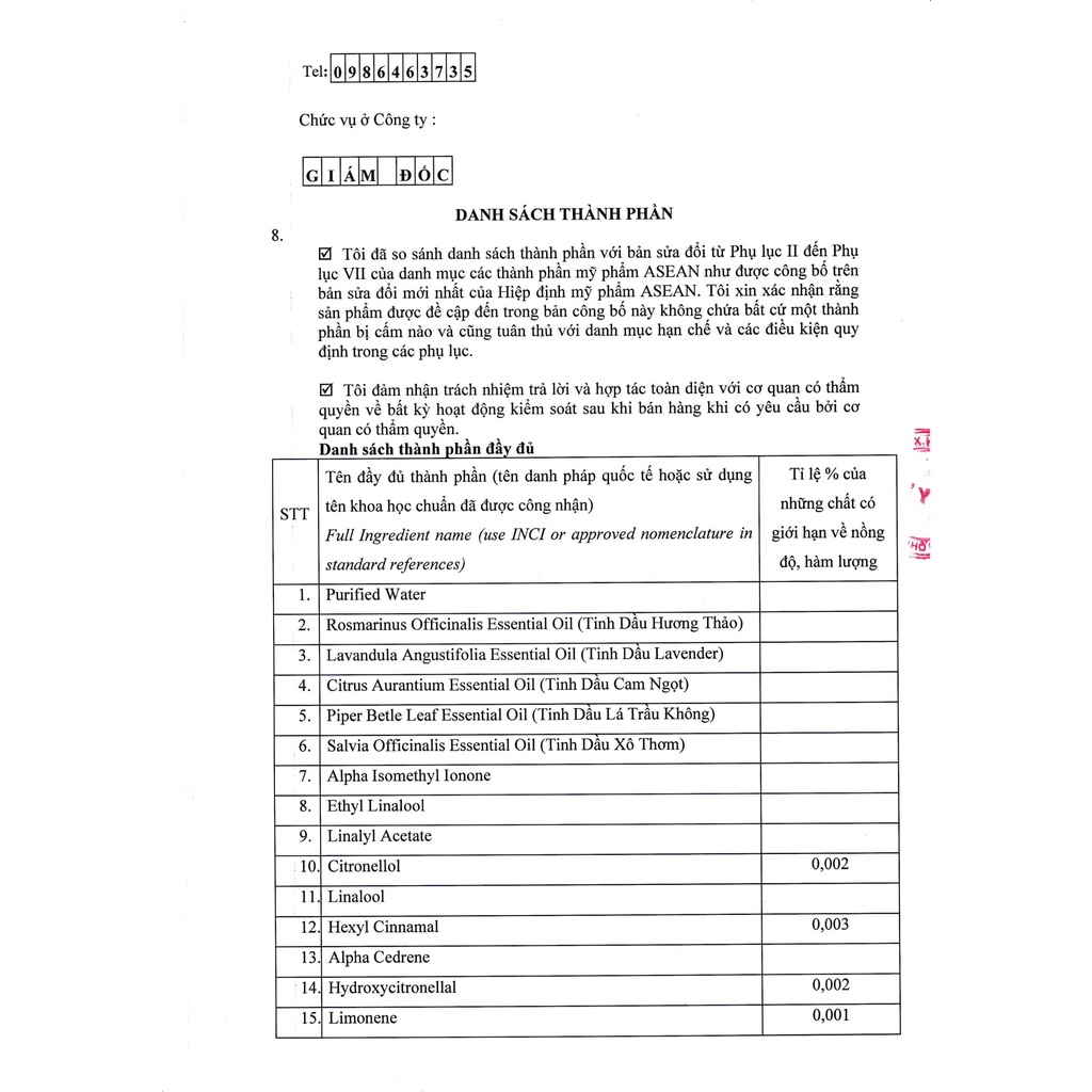 Nước Hoa Vùng Kín SECRET EVA Thanh Mộc Hương, Lưu hương đến 48 giờ