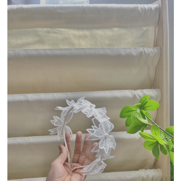 Cài tóc em bé handmade ren nơ xinh
