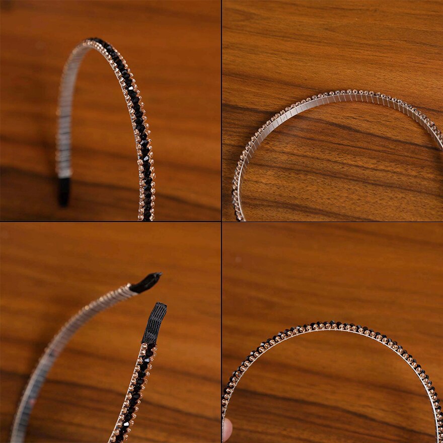 Băng đô cài tóc đính đá sang trọng quý phái cho nữ