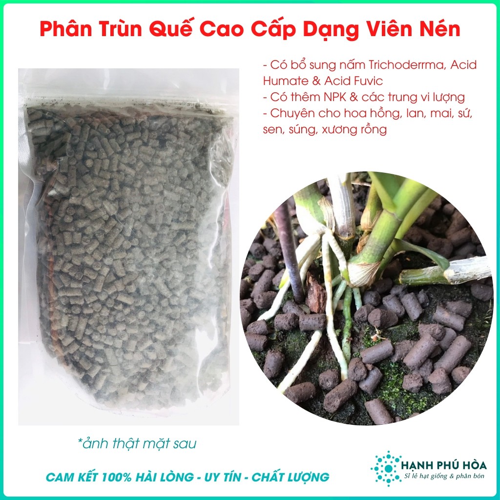 Phân Bón Hữu Cơ Trùn Quế Cao Cấp DG Viên Nén 1kg - Giàu Dinh Dưỡng, Kích Thích Tăng Trưởng,Phân Bón Cho Lan, Hoa Kiểng