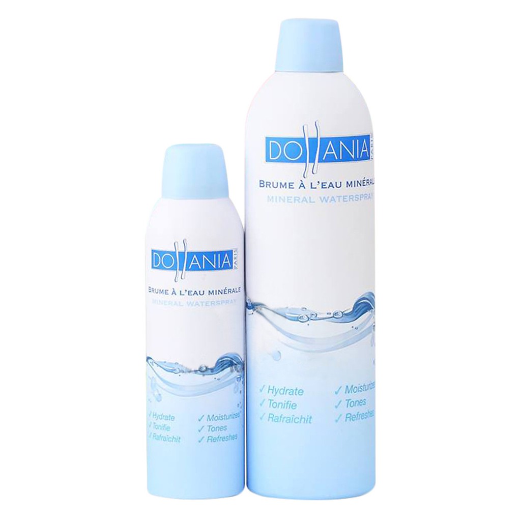 Xịt Khoáng Cung Cấp Nước, Bảo Vệ Da DOLLANIA Của Pháp (150ml và 400ml)