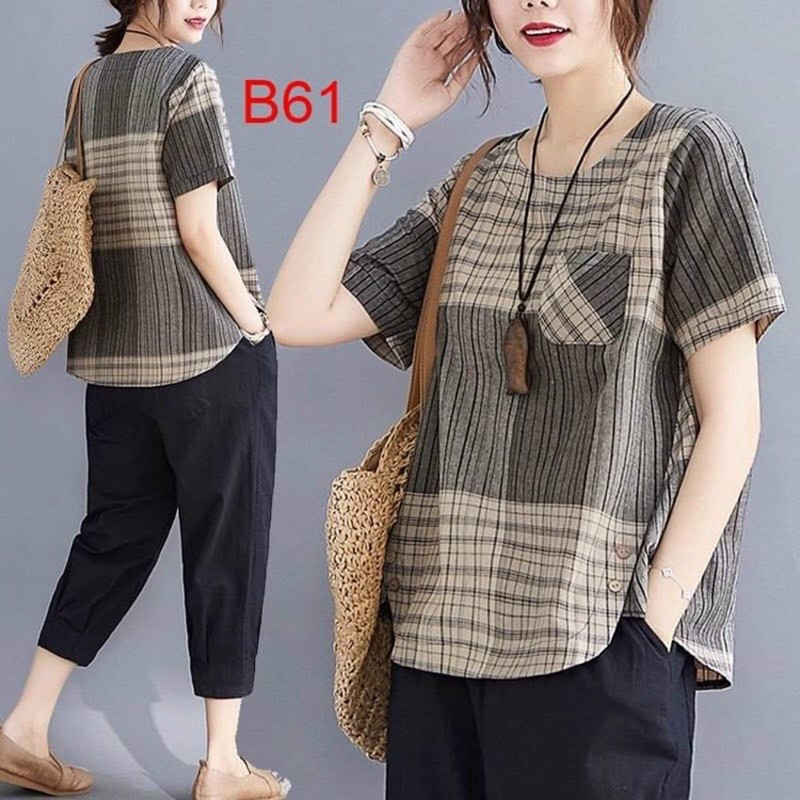 Sét Trang Phục, Bộ Đồ Nữ chất Đũi mát lạnh. Áo cộc quần lửng sang Trọng | BigBuy360 - bigbuy360.vn