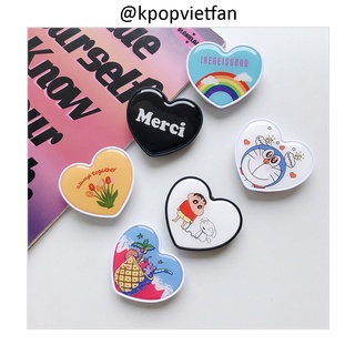 Giá đỡ điện thoại pop up trái tim in bóng đáng yêu siêu nhiều mẫu