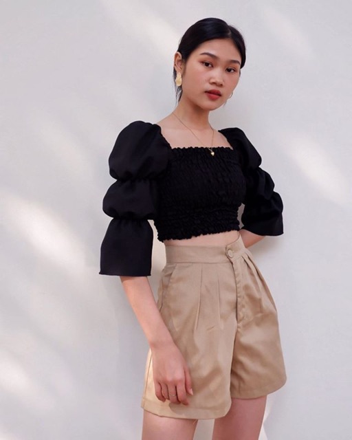 Áo Croptop tay phồng