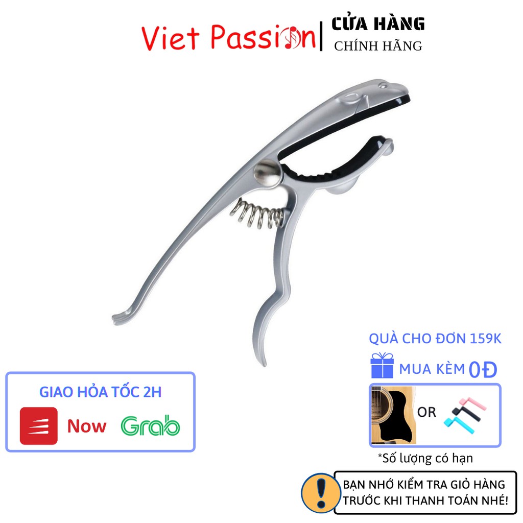 Capo guitar acoustic Con Báo màu đen cao cấp dành cho đàn guitar dây sắt vietpassion