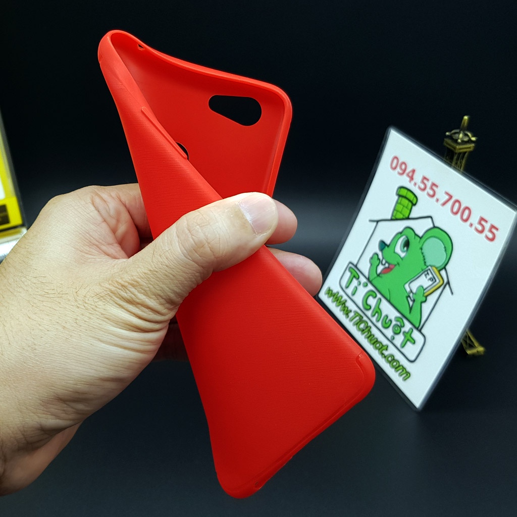 [Ảnh Thật] Ốp Lưng OPPO F5 Dẻo Vân Vải Cross TPU Chống sốc