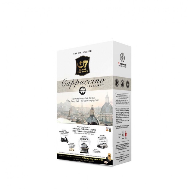Thùng 12 Hộp Cafe Capuchino G7 Vị Hazelnut