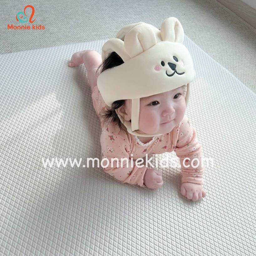 MŨ TAI THỎ BẢO VỆ ĐẦU CHO BÉ BLISS BEBE HÀN QUỐC