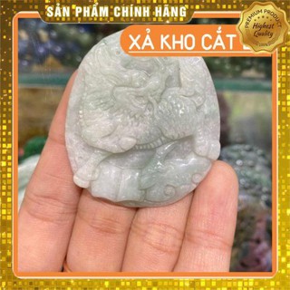 FREESHIP  Hàng Chuẩn  Mặt Dây Chuyền Kỳ Lân Ngọc Phỉ.Thúy Kèm Dây Đeo Cổ