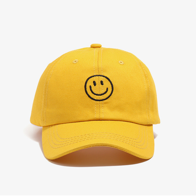 Mũ Lưỡi Trai LINJW Hình Mặt Cười Phong Cách Hàn Quốc 2020