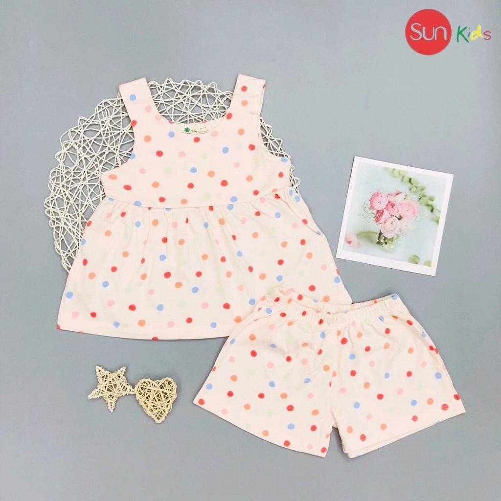 Đồ bộ thun bé gái, đồ bộ trẻ em chất cotton, có nhiều màu, size 6-10 tuổi - SUNKIDS